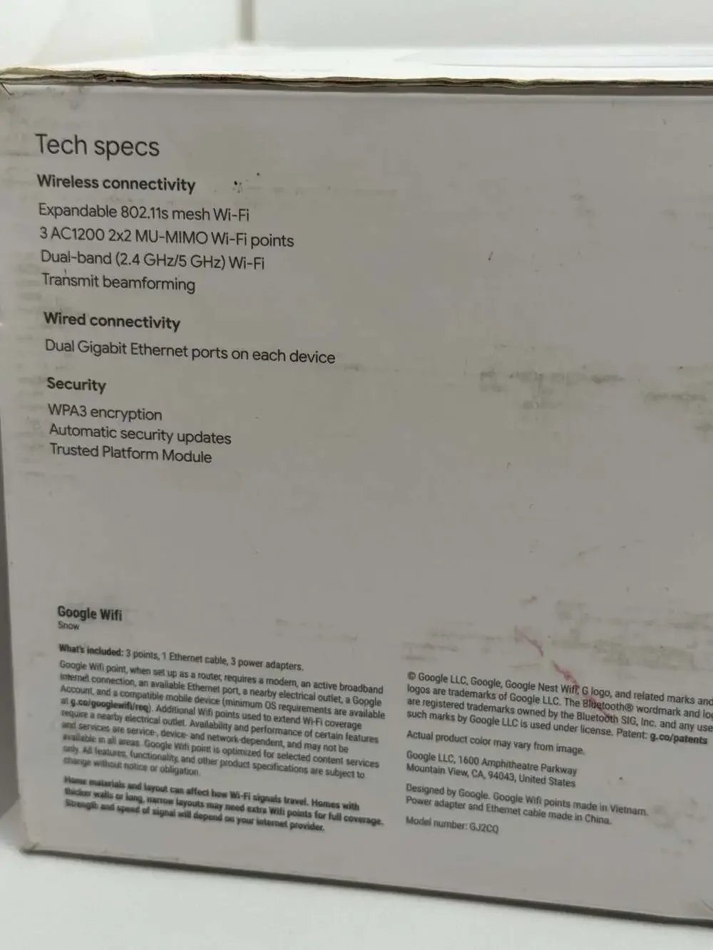 google #router included
